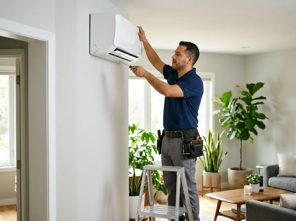 Adjusting a sensor during a service call